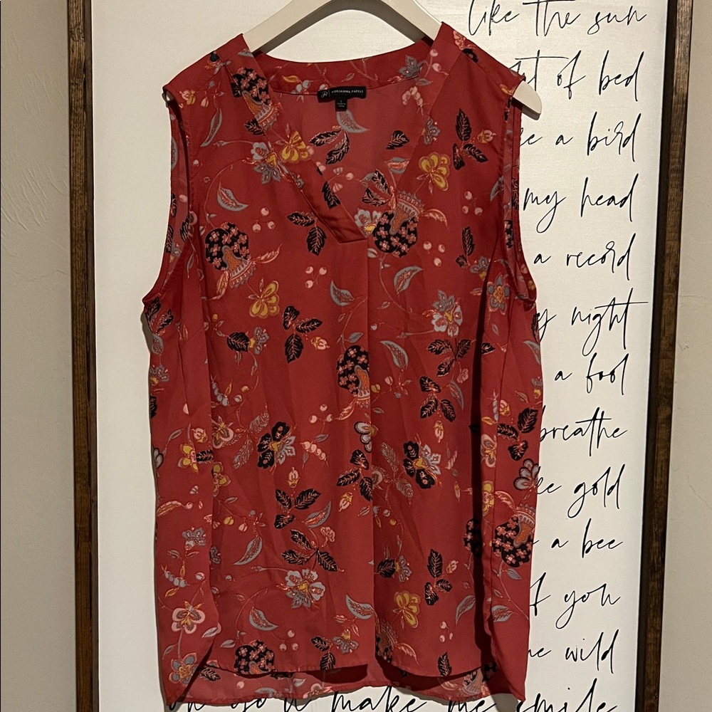 Floral Sleeveless Top - Rose